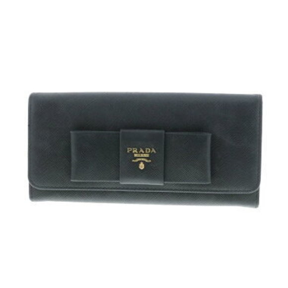 Prada Saffiano Ribbon Motif Long Wallet - Picture 1 of 7